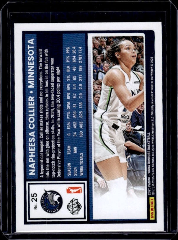2025 Donruss WNBA #25 Napheesa Collier