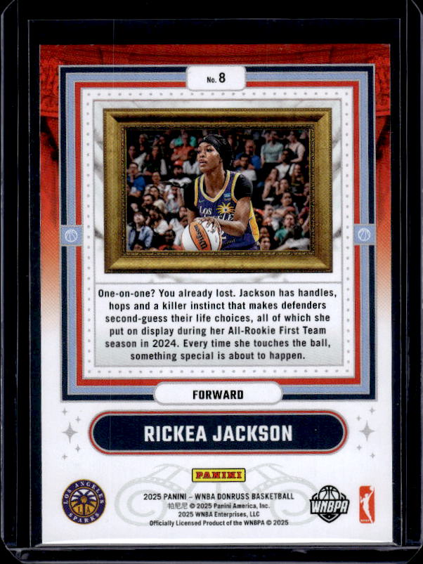 2025 Donruss WNBA #8 Rickea Jackson Franchise Features