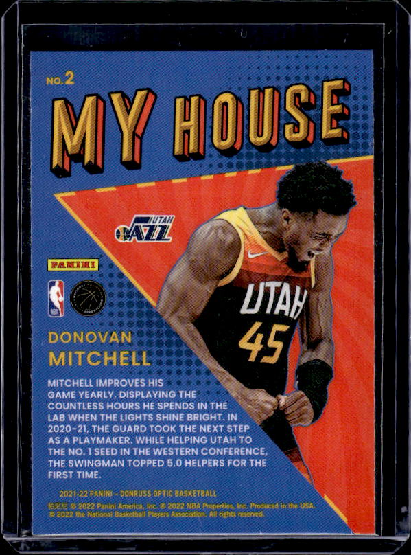 2021-22 Donruss Optic #2 Donovan Mitchell My House