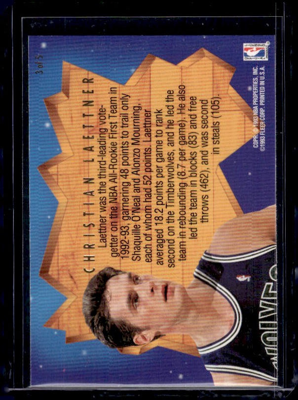 1993-94 Ultra #3 Christian Laettner All-Rookie Team