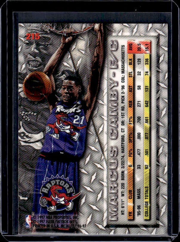 1996-97 Metal #215 Marcus Camby
