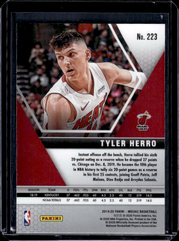 2019-20 Panini Mosaic #223 Tyler Herro