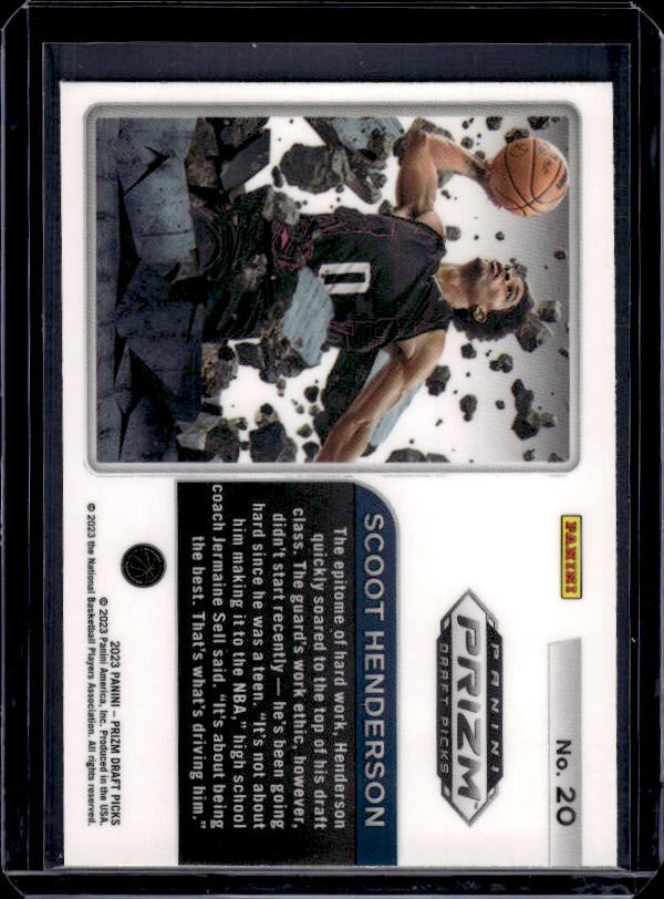2023 Panini Prizm Draft Picks #20 Scoot Henderson Prizm Break