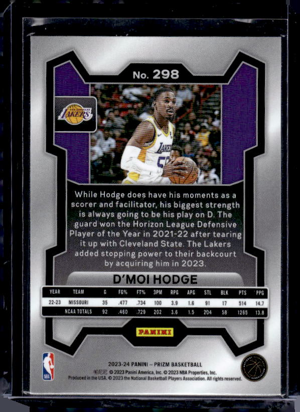 2023-24 Panini Prizm #298 D'Moi Hodge
