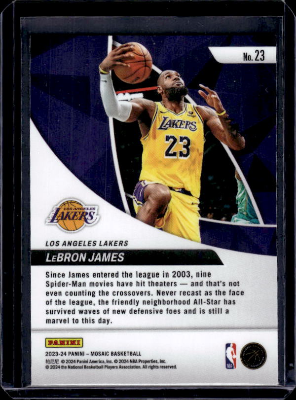 2022-23 Panini Mosaic #98 LeBron James