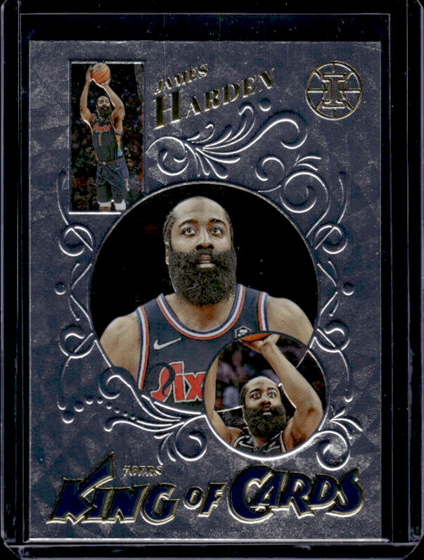 2021-22 Panini Illusions #8 James Harden King of Cards
