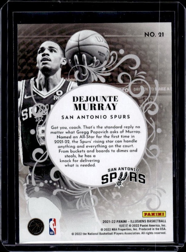 2020-21 Panini Illusions #128 Dejounte Murray