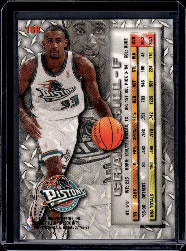 1996-97 Metal #168 Grant Hill