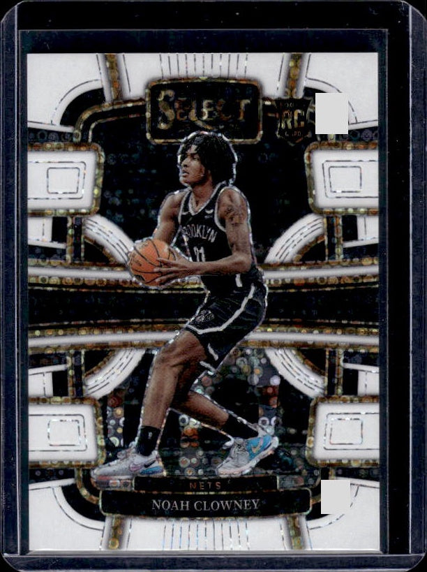 2023-24 Panini Select #73 Noah Clowney White Disco Prizms #/75