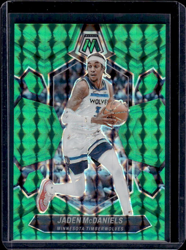2023-24 Panini Mosaic #87 Jaden McDaniels Teal #/75