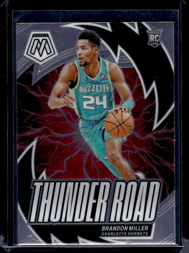 2023-24 Panini Mosaic #19 Brandon Miller Thunder Road