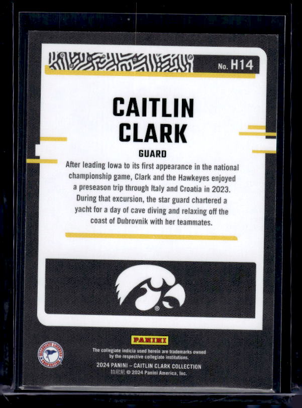 2024 Panini Caitlin Clark Collection #H14 Caitlin Clark Highlights