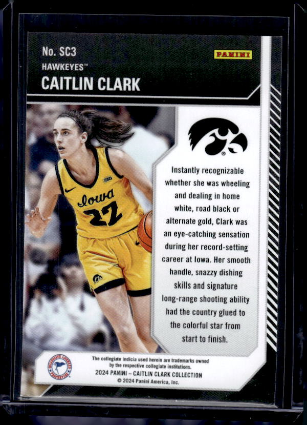 2024 Panini Caitlin Clark Collection #SC3 Caitlin Clark School Colors