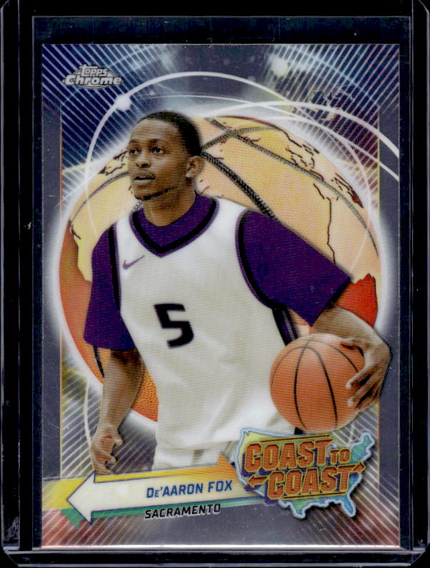2023-24 Topps Chrome #CC-28 De'Aaron Fox Coast to Coast
