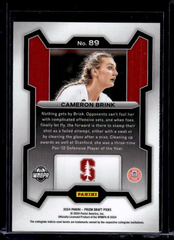 2024 Panini Prizm Draft Picks #89 Cameron Brink