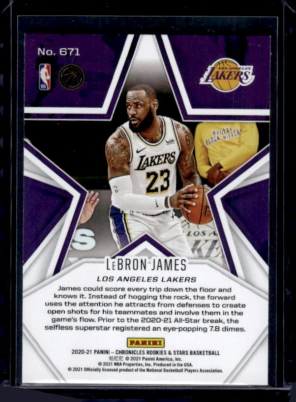 2020-21 Panini Chronicles #671 LeBron James
