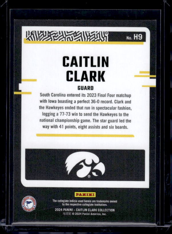 2024 Panini Caitlin Clark Collection #H9 Caitlin Clark Highlights