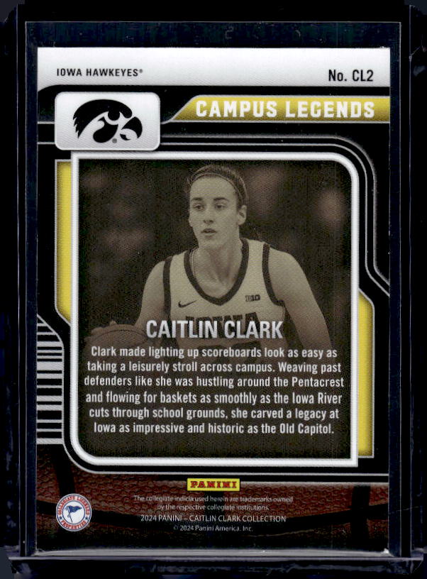 2024 Panini Caitlin Clark Collection #CL2 Caitlin Clark Campus Legends