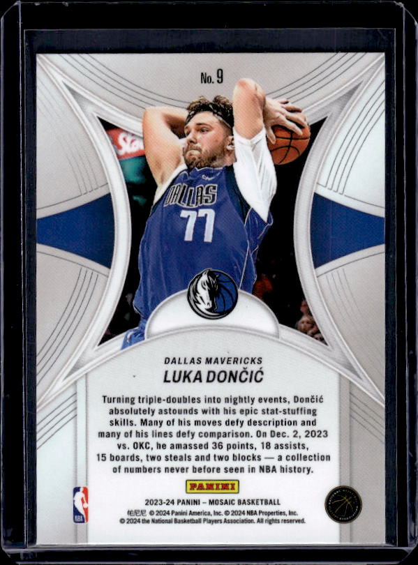 2023-24 Panini Mosaic #9 Luka Doncic Epic Performers