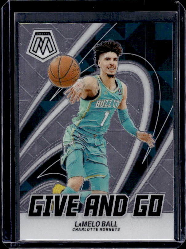 2023-24 Panini Mosaic #13 LaMelo Ball Give and Go
