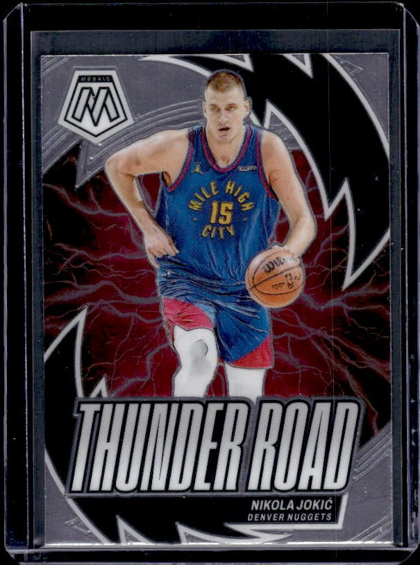 2023-24 Panini Mosaic #7 Nikola Jokic Thunder Road