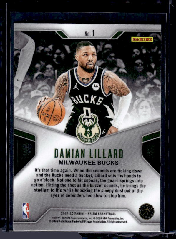 2024-25 Panini Prizm #1 Damian Lillard Dominance