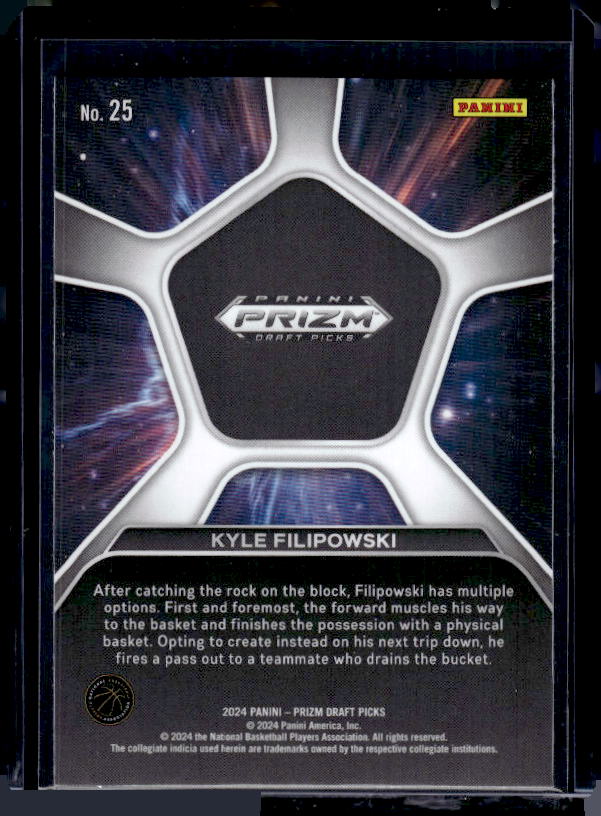 2024 Panini Prizm Draft Picks #25 Kyle Filipowski Deep Space