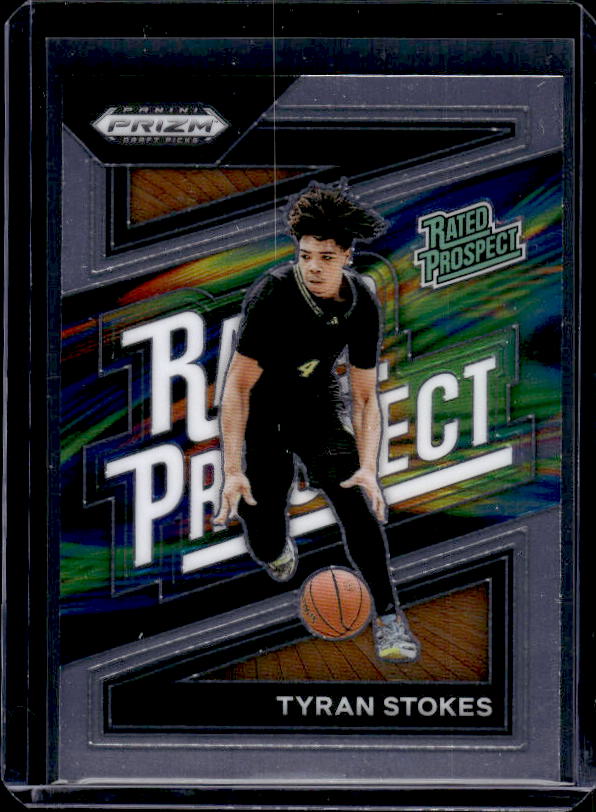 2024 Panini Prizm Draft Picks #8 Tyran Stokes Rated Prospect