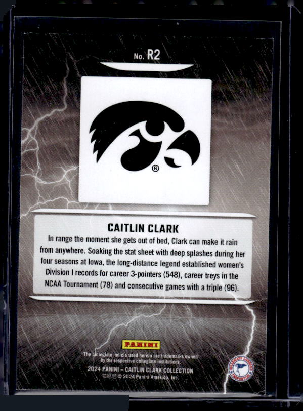 2024 Panini Caitlin Clark Collection #R2 Caitlin Clark Raining 3s