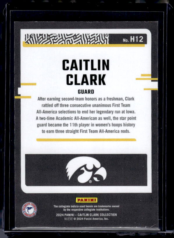 2024 Panini Caitlin Clark Collection #H12 Caitlin Clark Highlights