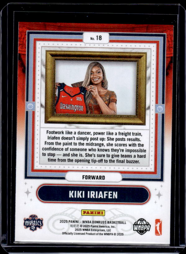 2025 Donruss WNBA #18 Kiki Iriafen Franchise Features