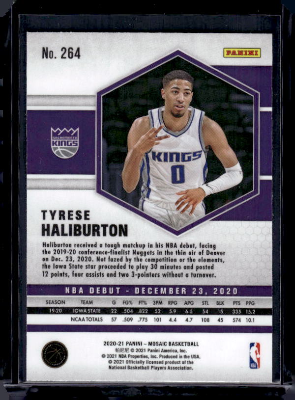 2020-21 Panini Mosaic #264 Tyrese Haliburton