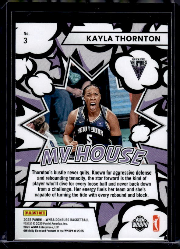 2025 Donruss WNBA #3 Kayla Thornton My House