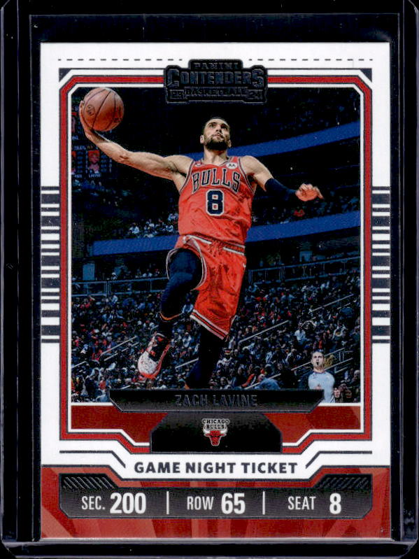 2023-24 Panini Contenders #15 Zach LaVine Game Night Ticket