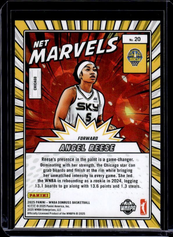 2025 Donruss WNBA #20 Angel Reese Net Marvels