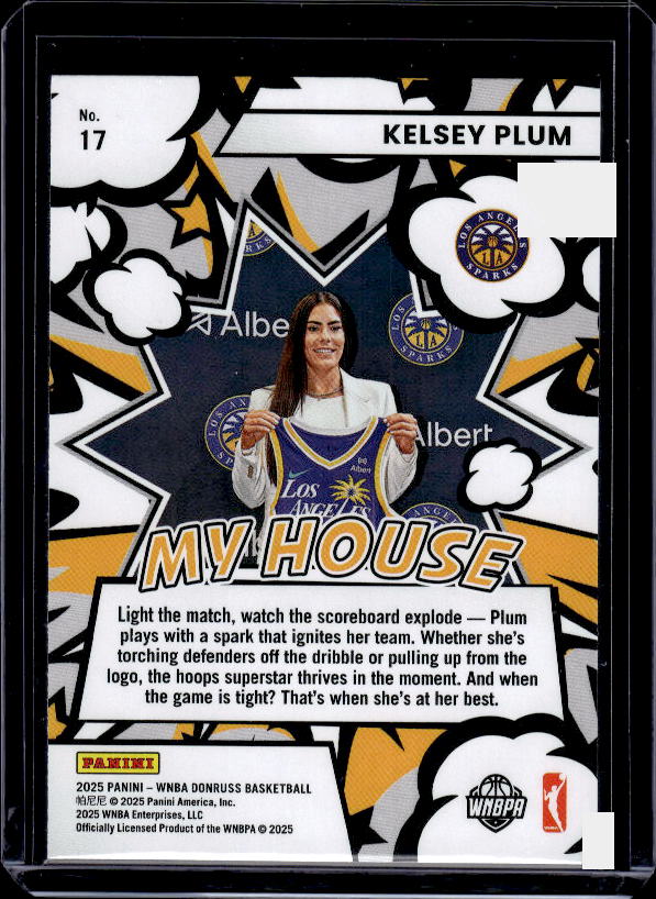 2025 Donruss WNBA #17 Kelsey Plum My House