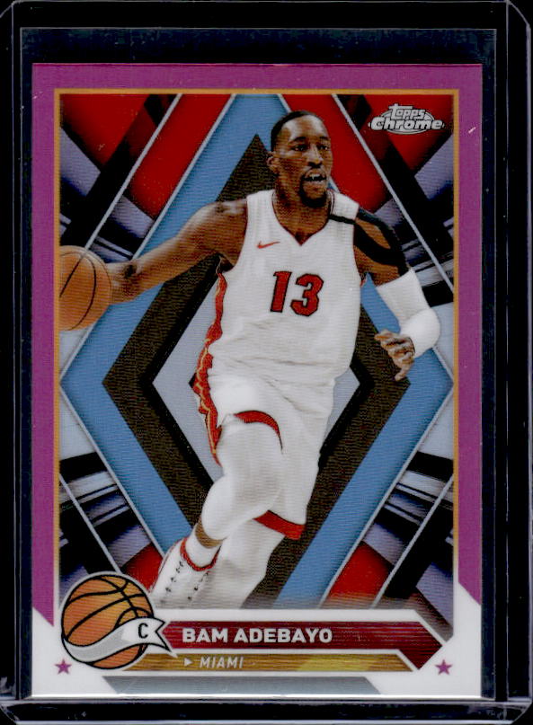 2023-24 Topps Chrome #99 Bam Adebayo Magenta Refractors