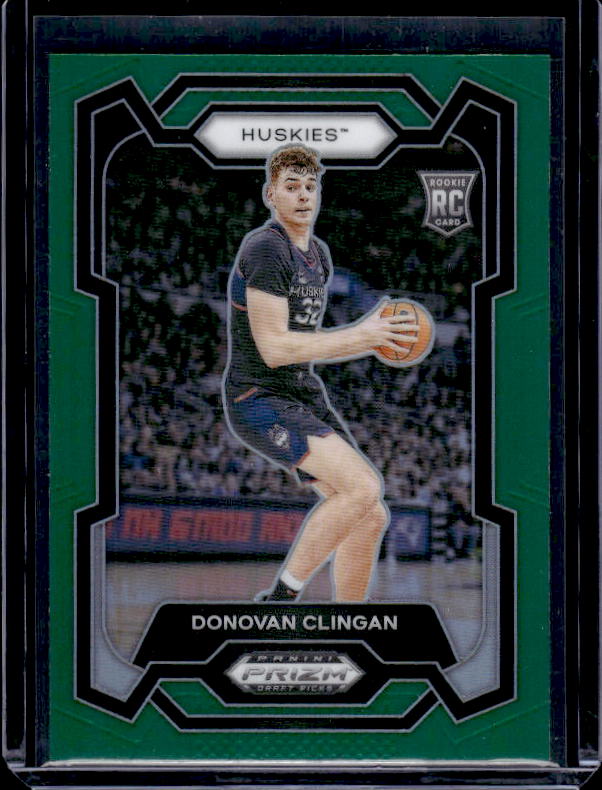 2024 Panini Prizm Draft Picks #95 Donovan Clingan Prizms Green