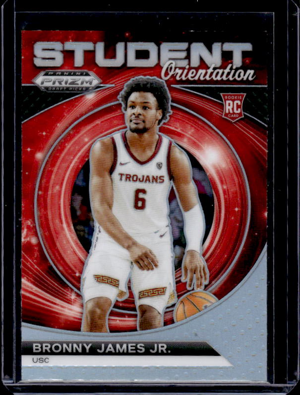 2024 Panini Prizm Draft Picks #12 Bronny James Jr. Student Orientation Silver