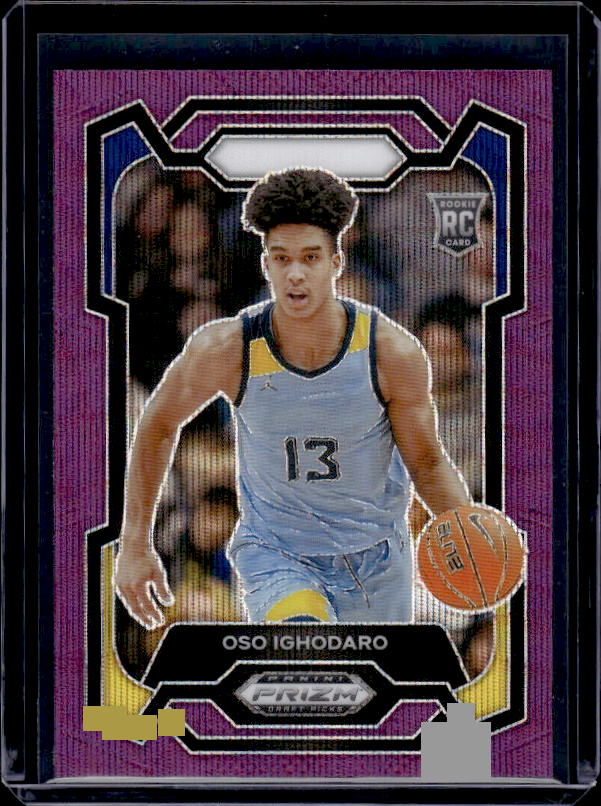 2024 Panini Prizm Draft Picks #18 Oso Ighodaro Prizms Purple Wave