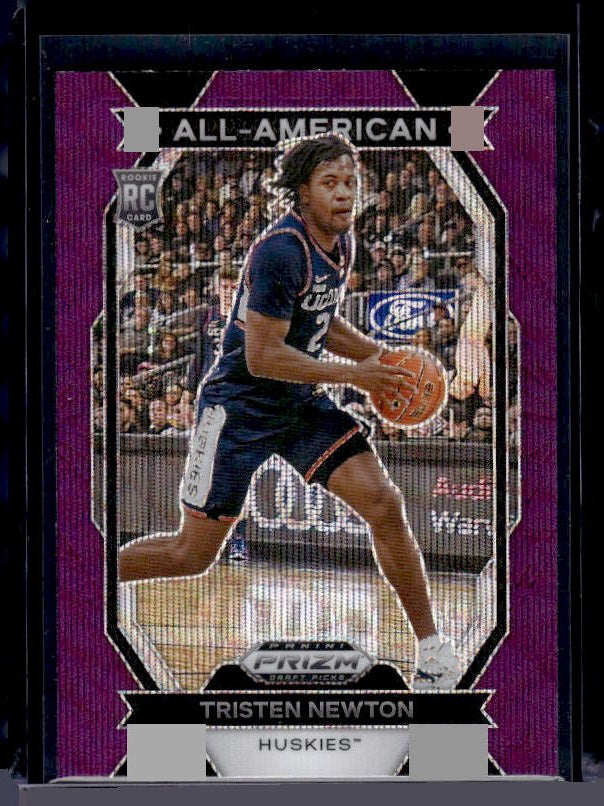 2024 Panini Prizm Draft Picks #9 Tristen Newton All-American Prizms Purple Wave