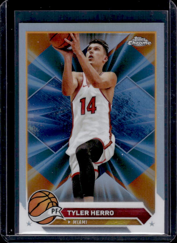 2023-24 Topps Chrome #14 Tyler Herro Refractors