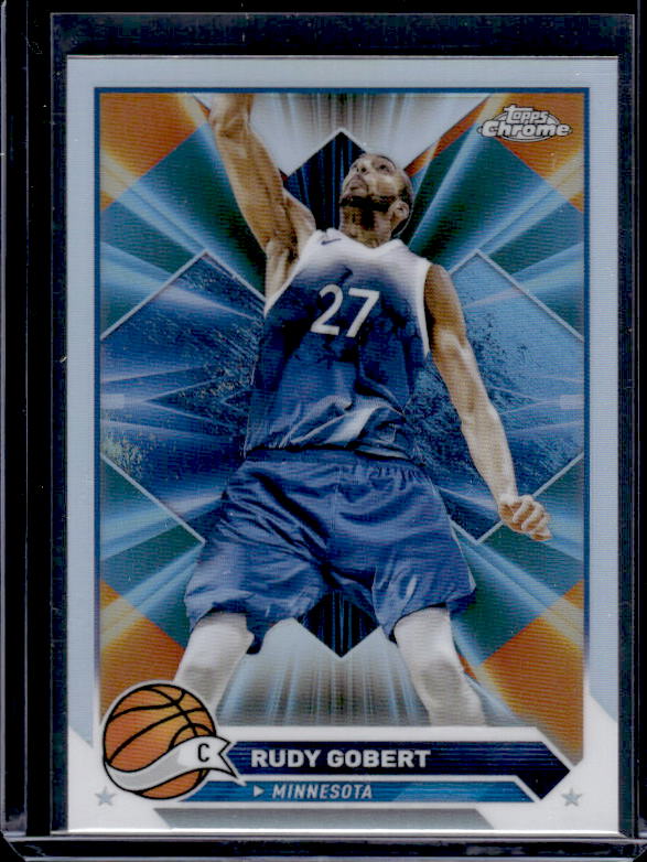 2023-24 Topps Chrome #38 Rudy Gobert Refractors