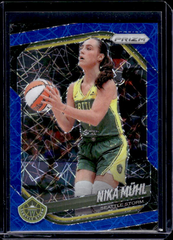 2025 Panini Prizm WNBA #127 Nika Muhl Blue Velocity Prizms