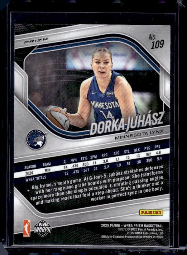 2025 Panini Prizm WNBA #109 Dorka Juhasz Ice Prizms