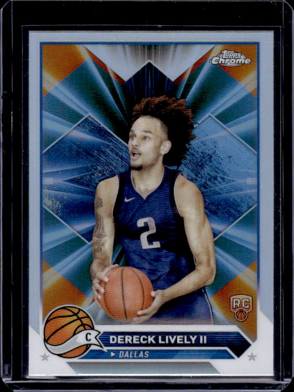 2023-24 Topps Chrome #92 Dereck Lively II Refractors