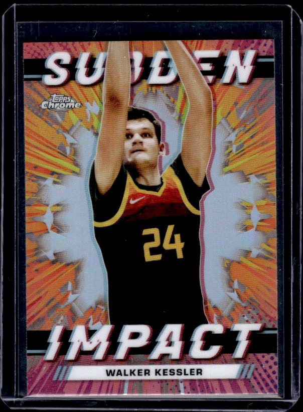 2023-24 Topps Chrome #SI-22 Walker Kessler Sudden Impact Refractor Pink