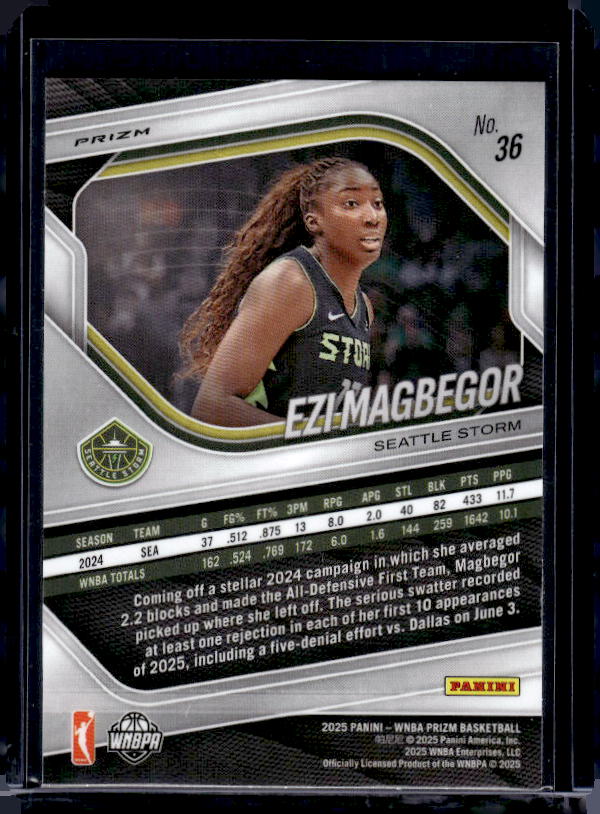 2025 Panini Prizm WNBA #36 Ezi Magbegor Green Prizms