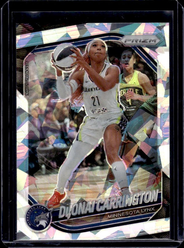 2025 Panini Prizm WNBA #9 DiJonai Carrington Ice Prizms