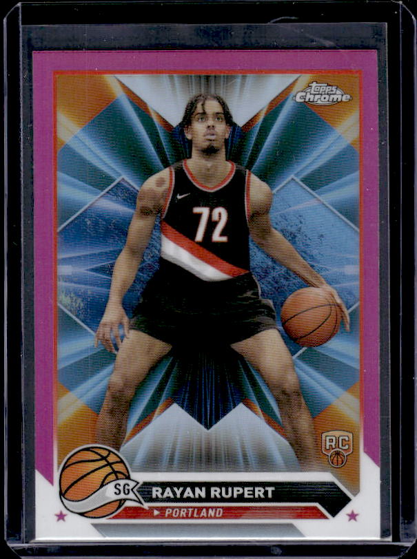 2023-24 Topps Chrome #155 Rayan Rupert Magenta Refractors